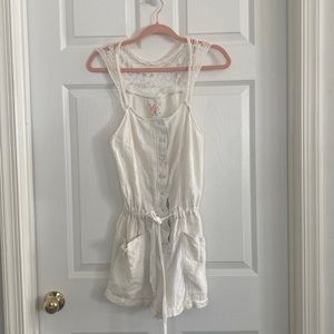 Free people Ivory Romper XS
